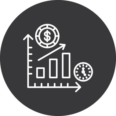 grafik simgesinin vektör illüstrasyonu