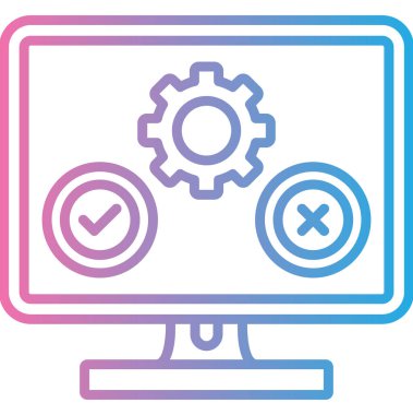 vektör bilgisayar simgesi, vektör illüstrasyonu