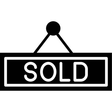 Satılık vektör satırı simgesi