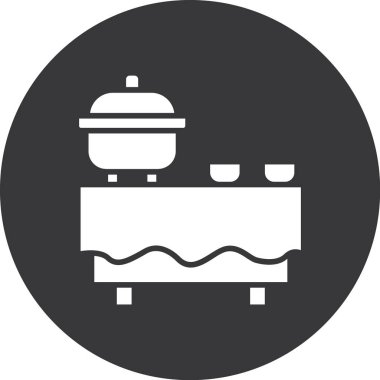 Modern gaz ikonunun vektör illüstrasyonu