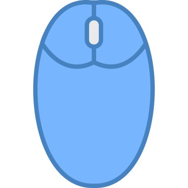 fare düz vektör simgesi