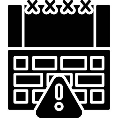 bilgisayar virüsü koruma simgesi ana hat biçiminde