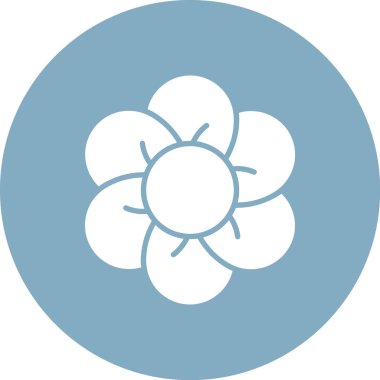 çiçek simgesi vektör illüstrasyonu