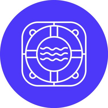 Yaşam şamandırası simgesinin vektör çizimi