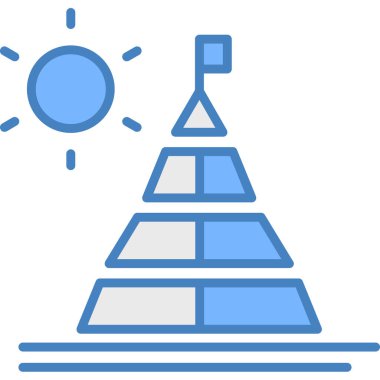 Güneş. Web simgesi basit illüstrasyon