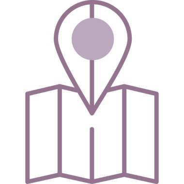 Bir haritanın vektör illüstrasyonu