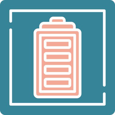 pil simgesi, modern basit vektör çizimi