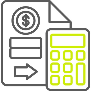 Banka Terminal düz vektör simgesi