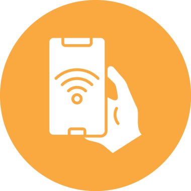 cep telefonu simgesi. Basit tasarım. vektör illüstrasyonu