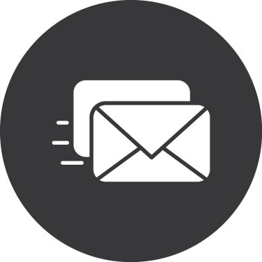 e- posta ileti simgesi, basit vektör illüstrasyonu