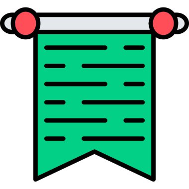 bayrak ikonu vektör illüstrasyonu