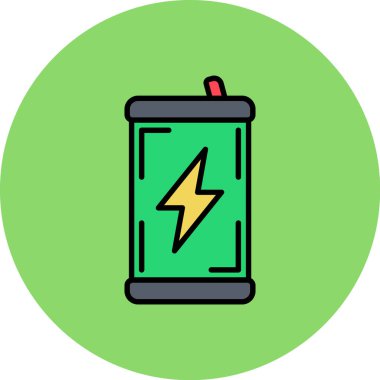 Pil. Web simgesi basit tasarım