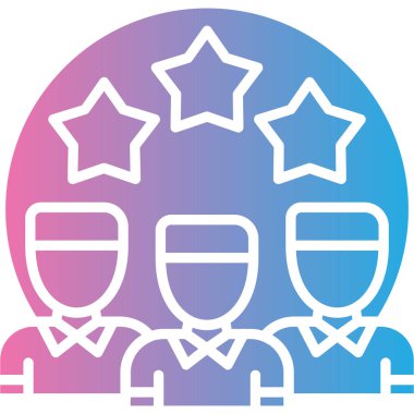 Takım. Web simgesi basit illüstrasyon