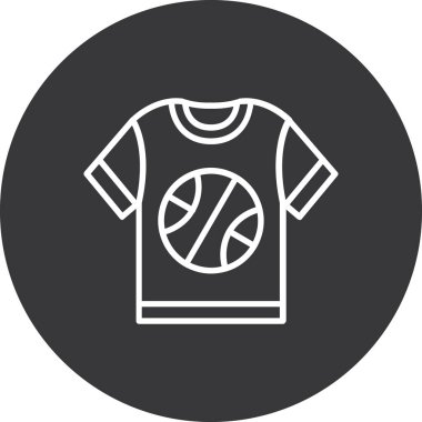 Basketbol ikonu vektör illüstrasyonu