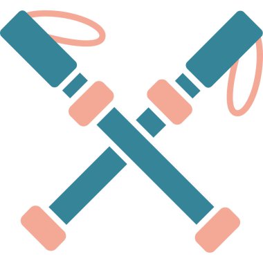 Beyzbol sopası simgesi. Beyzbol sopası vektör simgesi web için anahat çizimi