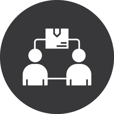 İş ve finans simgesinin vektör illüstrasyonu