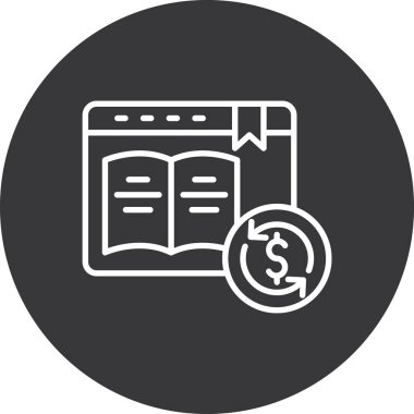 Modern finans simgesinin vektör illüstrasyonu