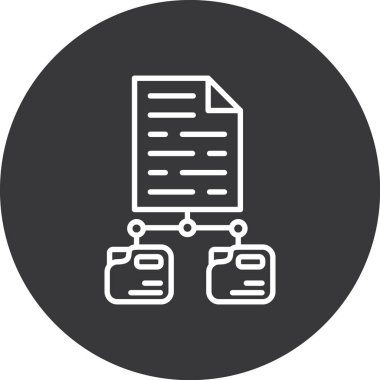 Belge simgesinin vektör illüstrasyonu