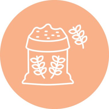 Çay poşeti. Web simgesi basit illüstrasyon