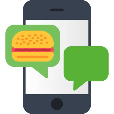 Hamburger fast food ikonu