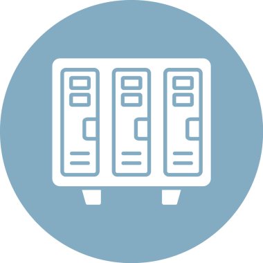 veri merkezi sunucu simgesi doldurulmuş özet biçimi