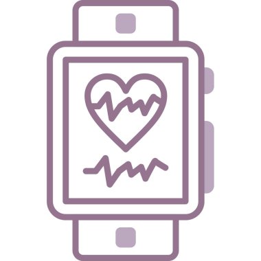 kalp atışı ikonu modern vektör çizimi