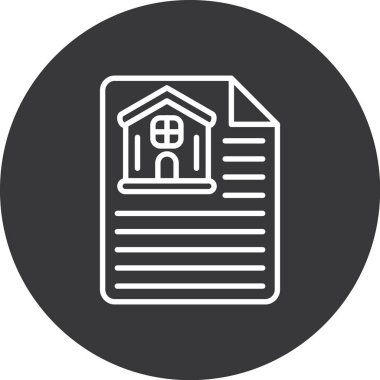 Emlak vektörü simgesi