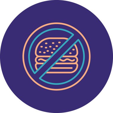 hamburger. Web simgesi basit illüstrasyon