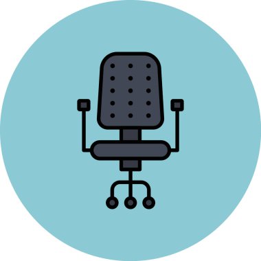 Sandalye simge, basit tarzı