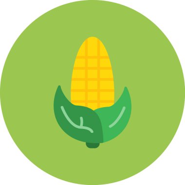 mısır düz vektör simgesi