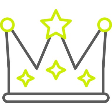 taç simgesi vektör illüstrasyonu