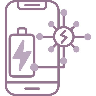 Hareket eden telefon vektör simgesi