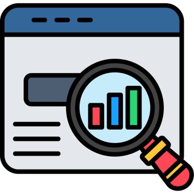 Çubuk grafik analiz simgesi