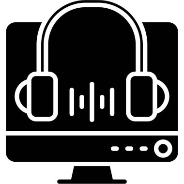 Bilgisayar. Web simgesi basit tasarım