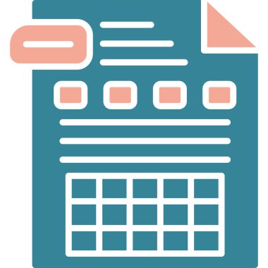 Takvim simgesinin vektör illüstrasyonu