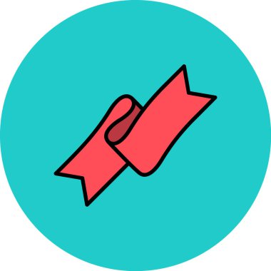 Kırmızı ve mavi ikonun vektör illüstrasyonu