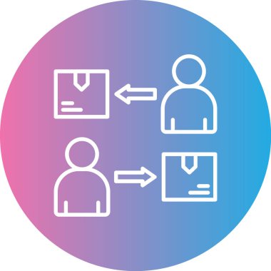 İnsan simgesinin vektör illüstrasyonu