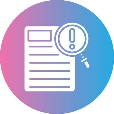 büyütme cam vektör çizgisi simgesi dekoru