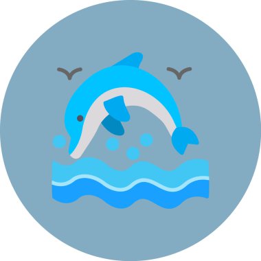 balık simgesi vektör illüstrasyonu