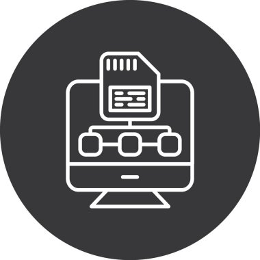 vektör dizüstü simgesi, basit illüstrasyon