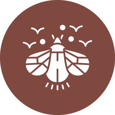 Bir kuş simgesinin vektör illüstrasyonu