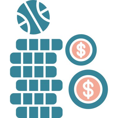 vektör çizim tasarım Doları simgesinin