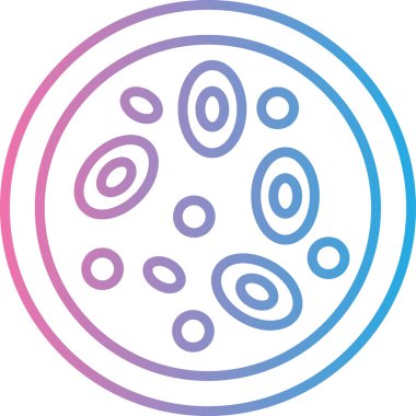 Benzersiz bakteri vektör çizgisi simgesi