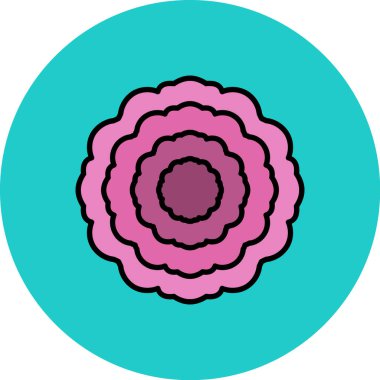 çiçek simgesi vektör illüstrasyonu