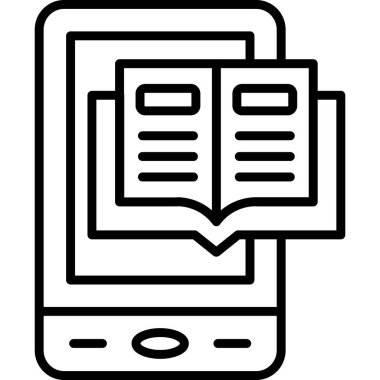 Kitap. Web simgesi basit illüstrasyon