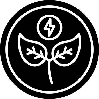 Yaprak simgesi, vektör illüstrasyon tasarımı