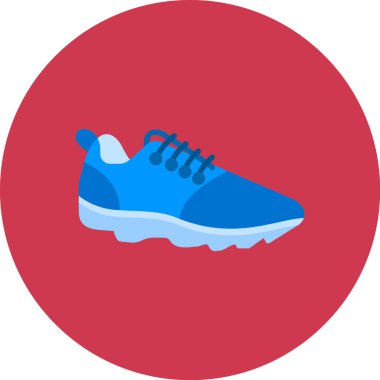 spor ayakkabısı ikon vektör illüstrasyonu