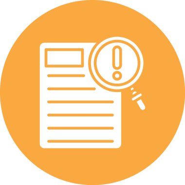 Üzerinde işaret simgesi olan büyüteç. vektör illüstrasyonu