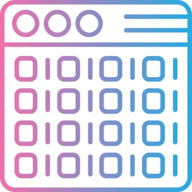 İşlemci. Web simgesi basit illüstrasyon