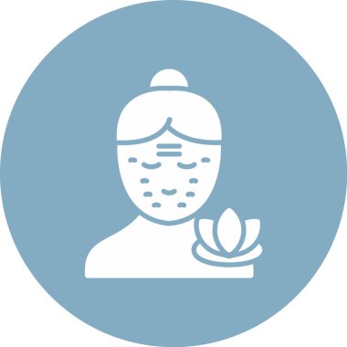 Maske. Web simgesi basit illüstrasyon